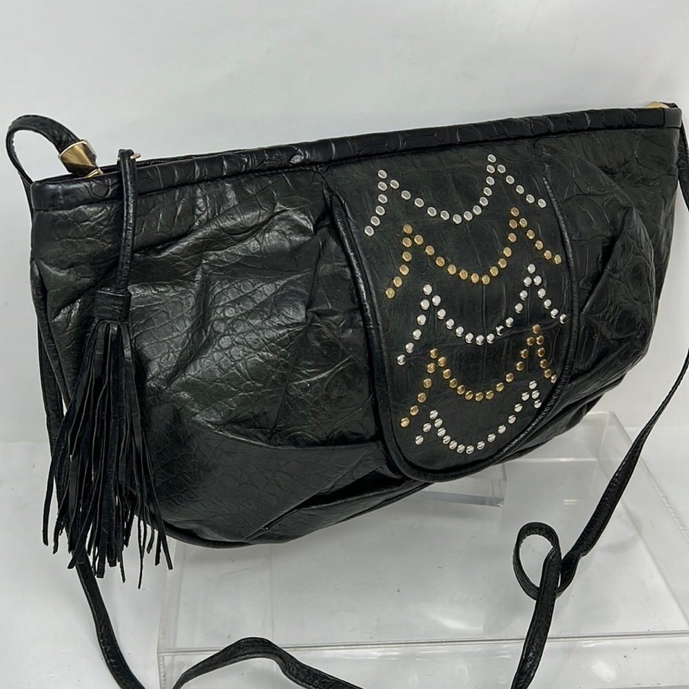 Meyers Large Dark Green Clutch Zip Top Shoulder Bag